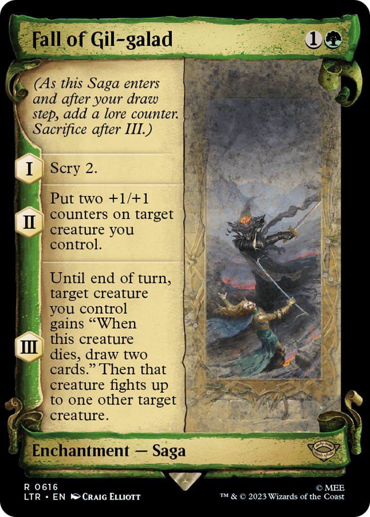 Fall of Gil-galad [The Lord of the Rings: Tales of Middle-Earth Showcase Scrolls] | Gate City Games LLC