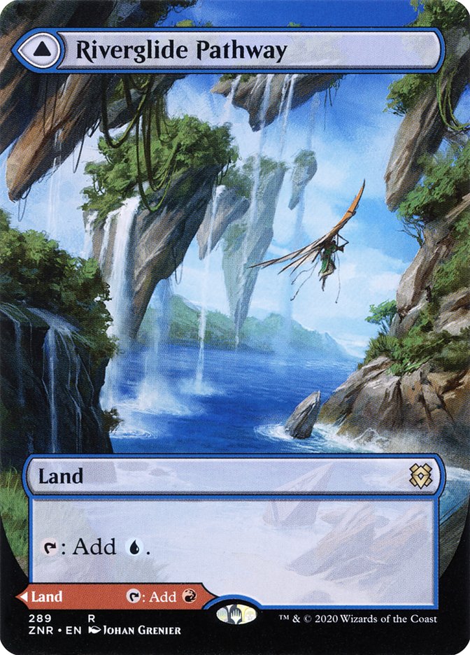 Riverglide Pathway // Lavaglide Pathway (Borderless Alternate Art) [Zendikar Rising] | Gate City Games LLC