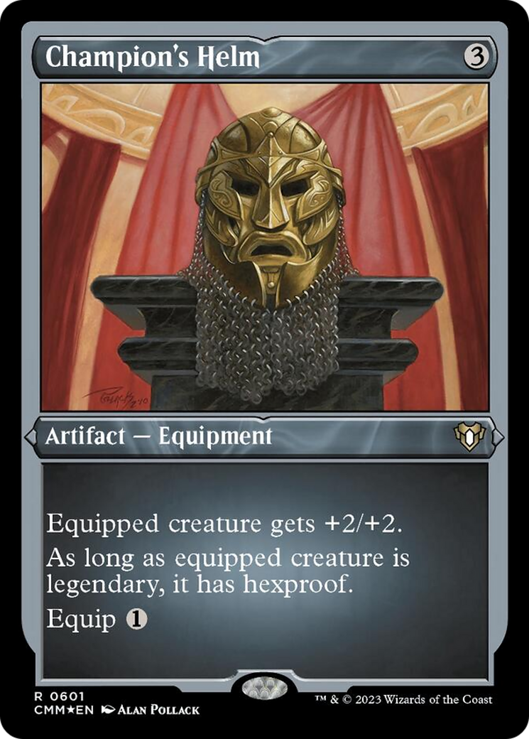 Champion's Helm (Foil Etched) [Commander Masters] | Gate City Games LLC