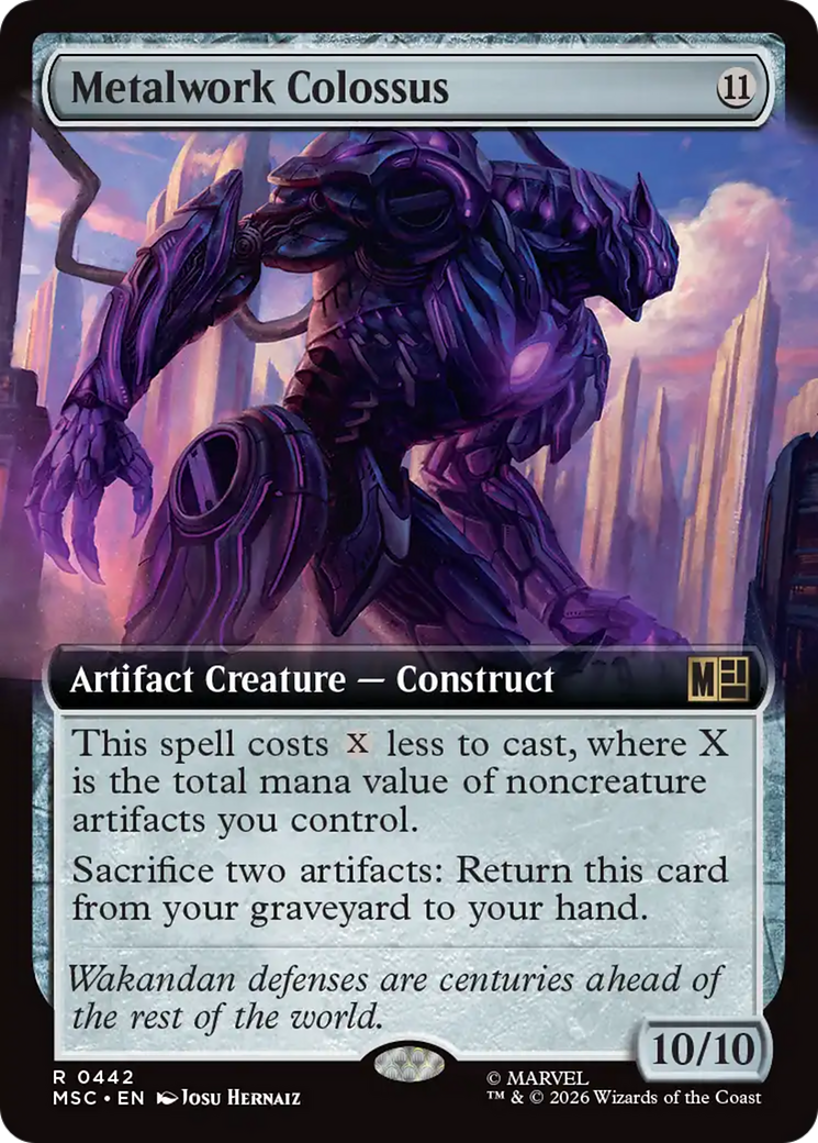 Metalwork Colossus (Extended Art) [Marvel Super Heroes Commander] | Gate City Games LLC