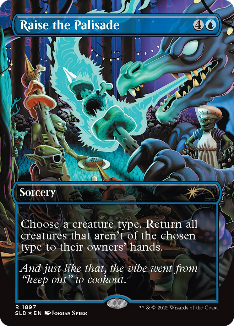 Raise the Palisade (Double Rainbow Foil) [Secret Lair Drop Series] | Gate City Games LLC