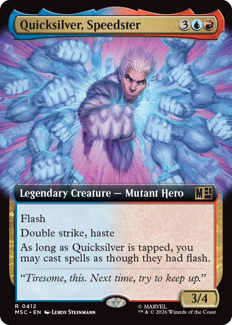 Quicksilver, Speedster (Extended Art) [Marvel Super Heroes Commander] | Gate City Games LLC