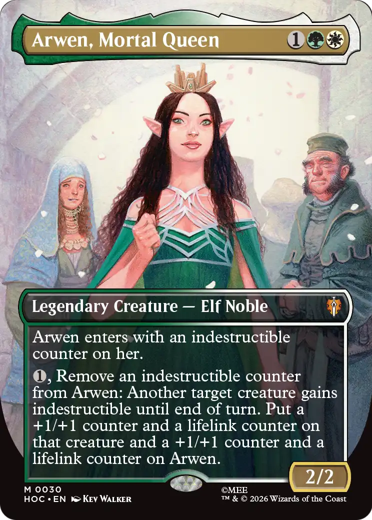 Arwen, Mortal Queen (Borderless) [The Hobbit: Eternal-Legal] | Gate City Games LLC