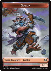 Dog // Goblin Double-Sided Token [Tarkir: Dragonstorm Commander Tokens] | Gate City Games LLC