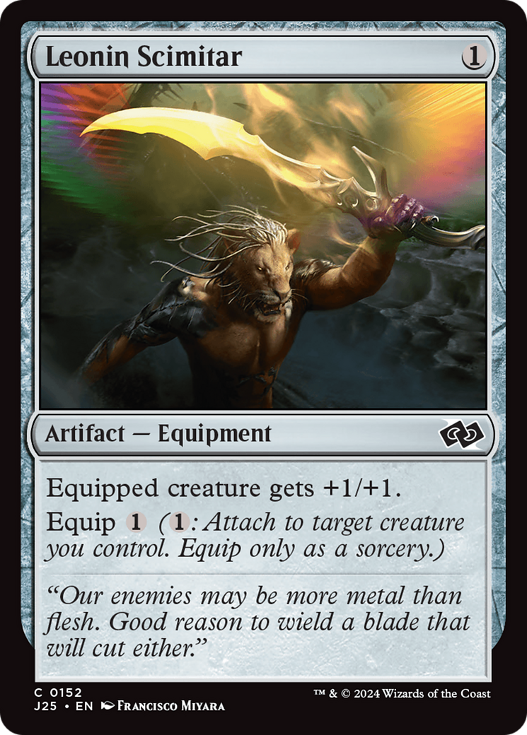 Leonin Scimitar [Foundations Jumpstart] | Gate City Games LLC