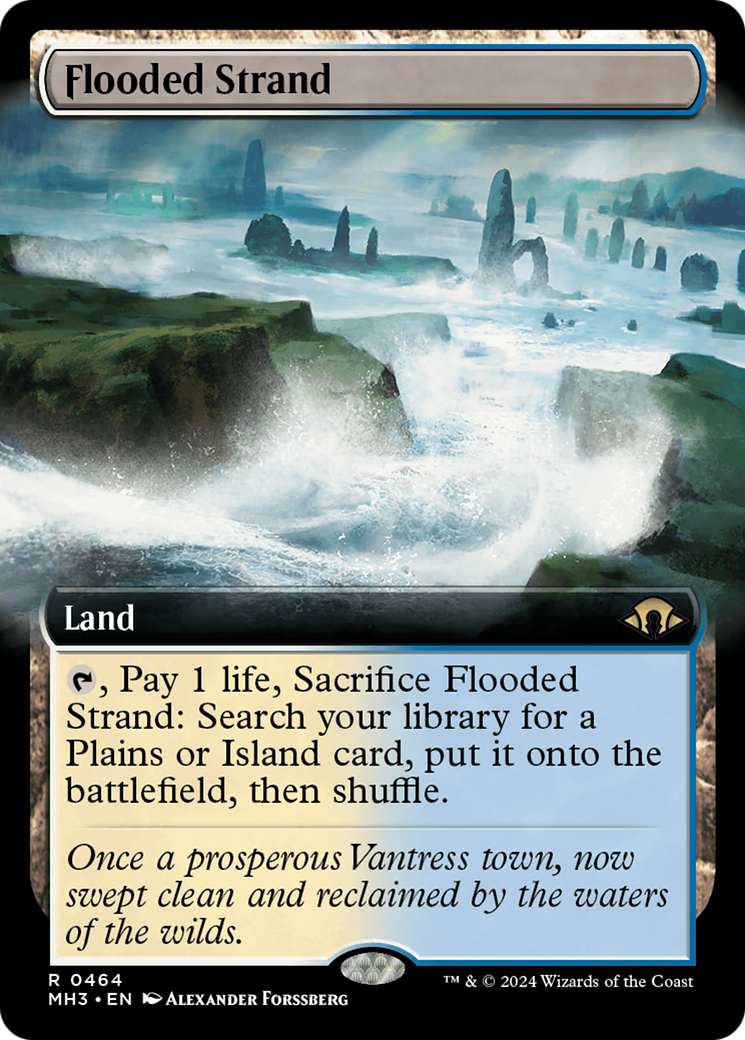 Flooded Strand (Extended Art) [Modern Horizons 3] | Gate City Games LLC