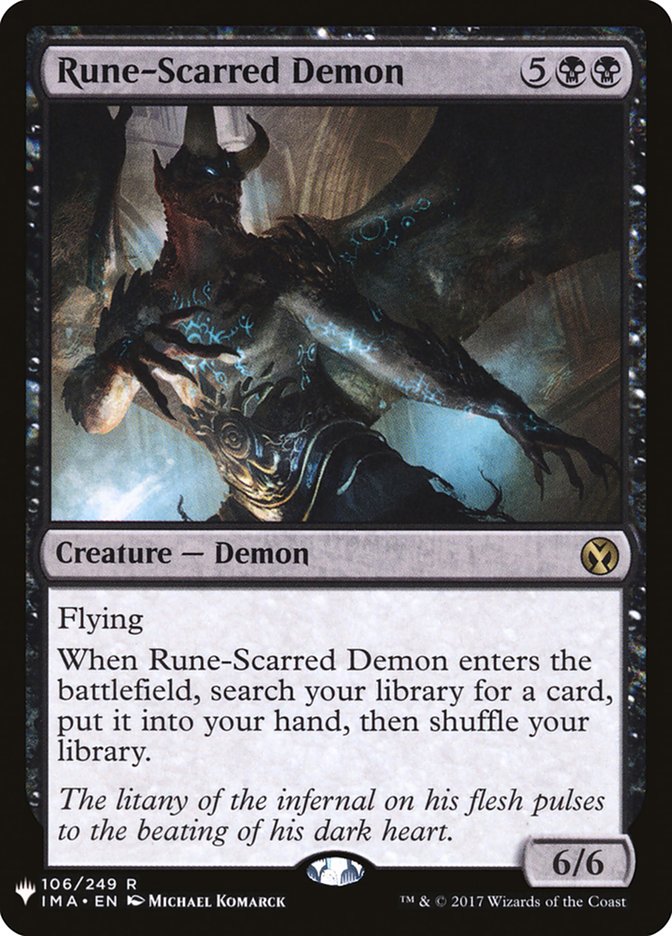 Rune-Scarred Demon [Mystery Booster] | Gate City Games LLC