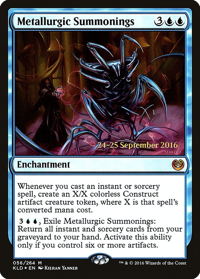Metallurgic Summonings [Kaladesh Prerelease Promos] | Gate City Games LLC