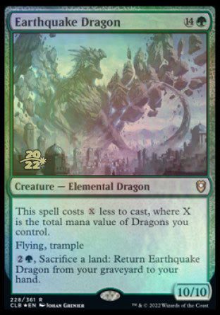 Earthquake Dragon [Commander Legends: Battle for Baldur's Gate Prerelease Promos] | Gate City Games LLC