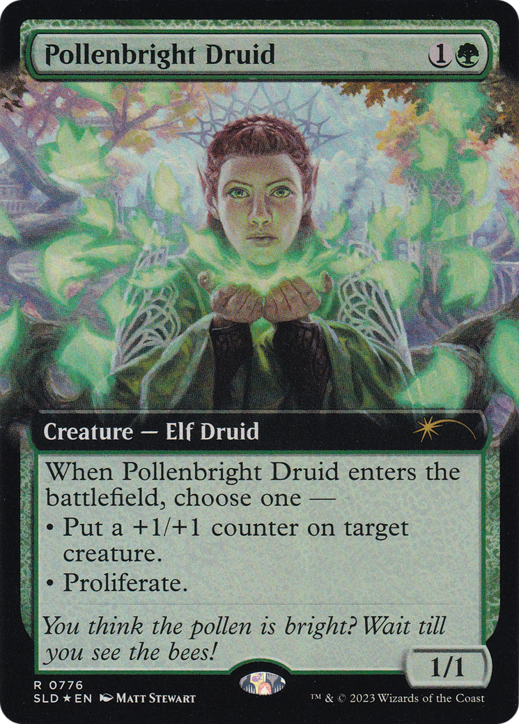 Pollenbright Druid (Extended Art) [Secret Lair Drop Series] | Gate City Games LLC