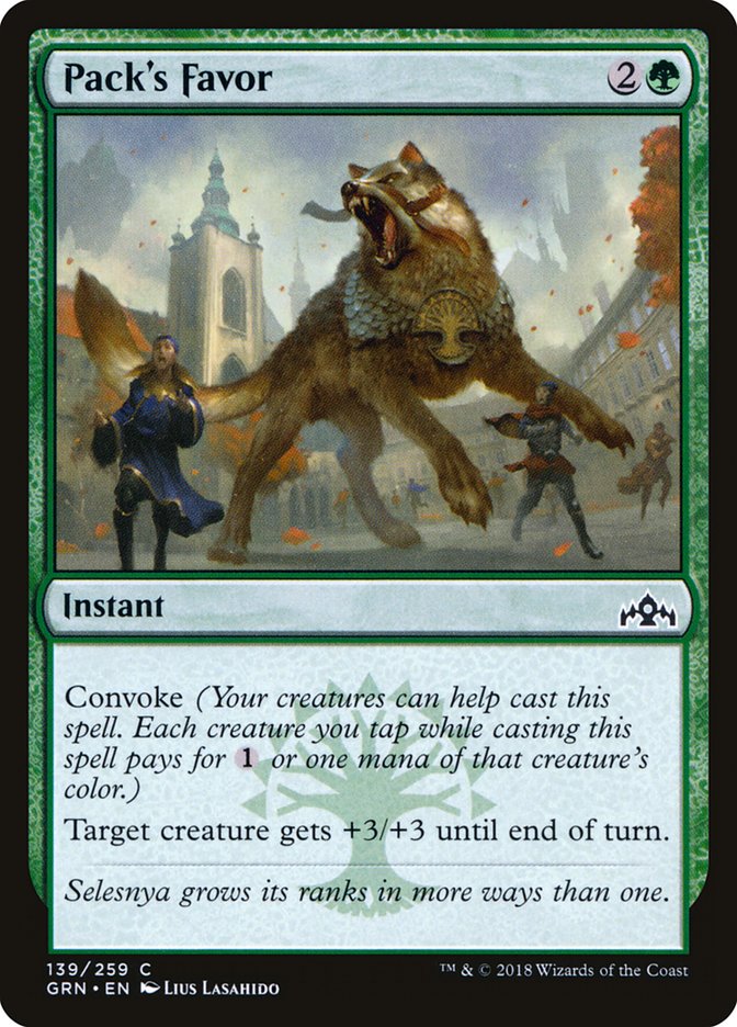 Pack's Favor [Guilds of Ravnica] | Gate City Games LLC
