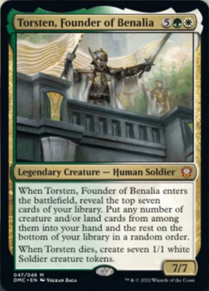 Torsten, Founder of Benalia [Dominaria United Commander] | Gate City Games LLC