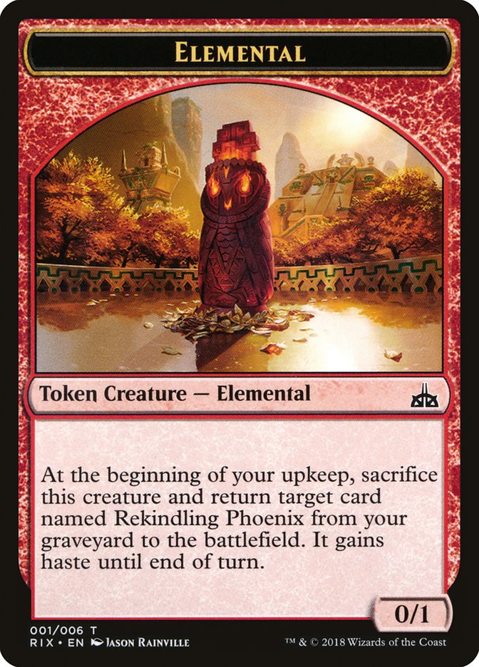Elemental Token (001/006) [Rivals of Ixalan Tokens] | Gate City Games LLC