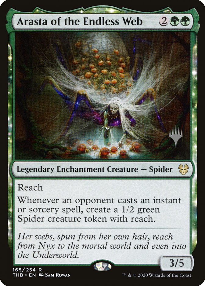 Arasta of the Endless Web (Promo Pack) [Theros Beyond Death Promos] | Gate City Games LLC