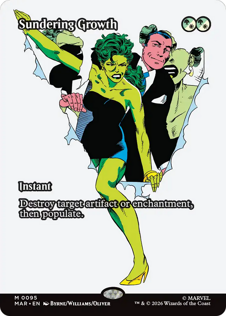 Sundering Growth (Borderless) [Marvel Universe: Eternal-Legal] | Gate City Games LLC