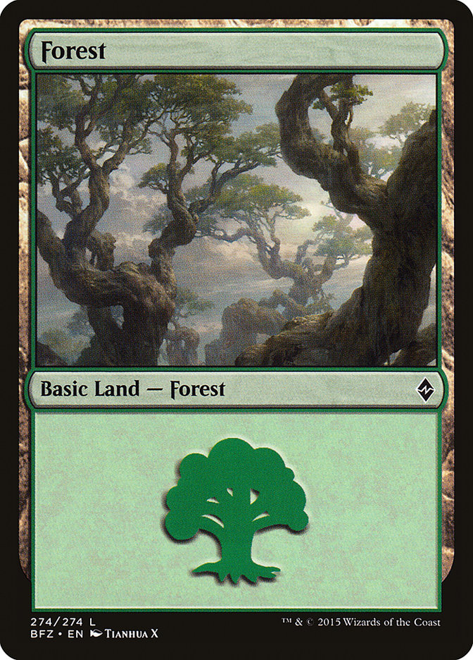 Forest [Battle for Zendikar] | Gate City Games LLC