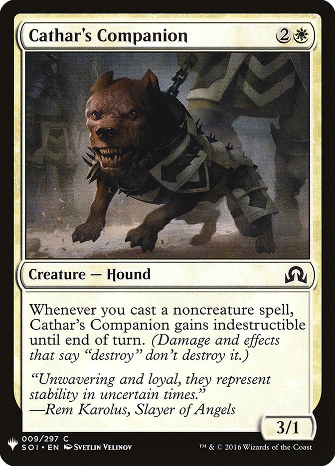 Cathar's Companion [Mystery Booster] | Gate City Games LLC