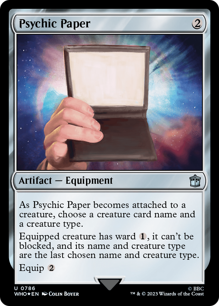 Psychic Paper (Surge Foil) [Doctor Who] | Gate City Games LLC