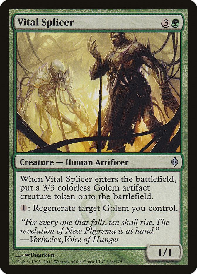 Vital Splicer [New Phyrexia] | Gate City Games LLC