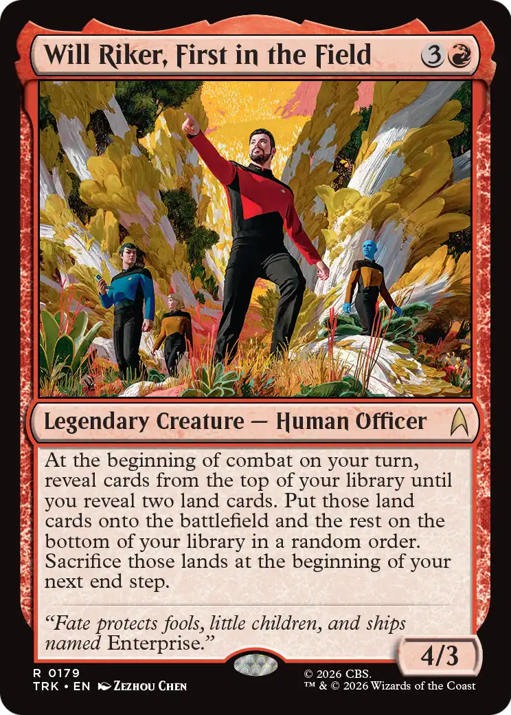 Will Riker, First in the Field [Star Trek] | Gate City Games LLC