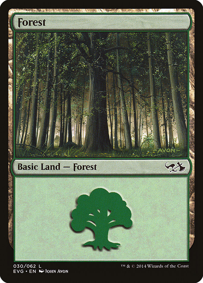 Forest (30) (Elves vs. Goblins) [Duel Decks Anthology] | Gate City Games LLC