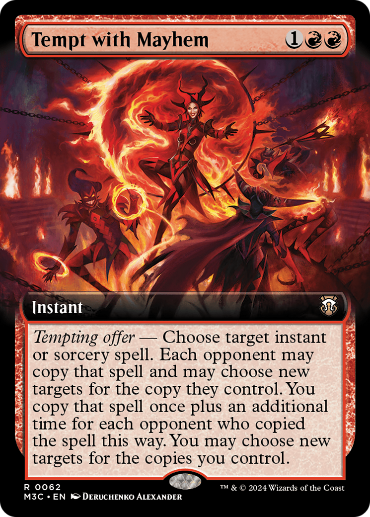 Tempt with Mayhem (Extended Art) (Ripple Foil) [Modern Horizons 3 Commander] | Gate City Games LLC