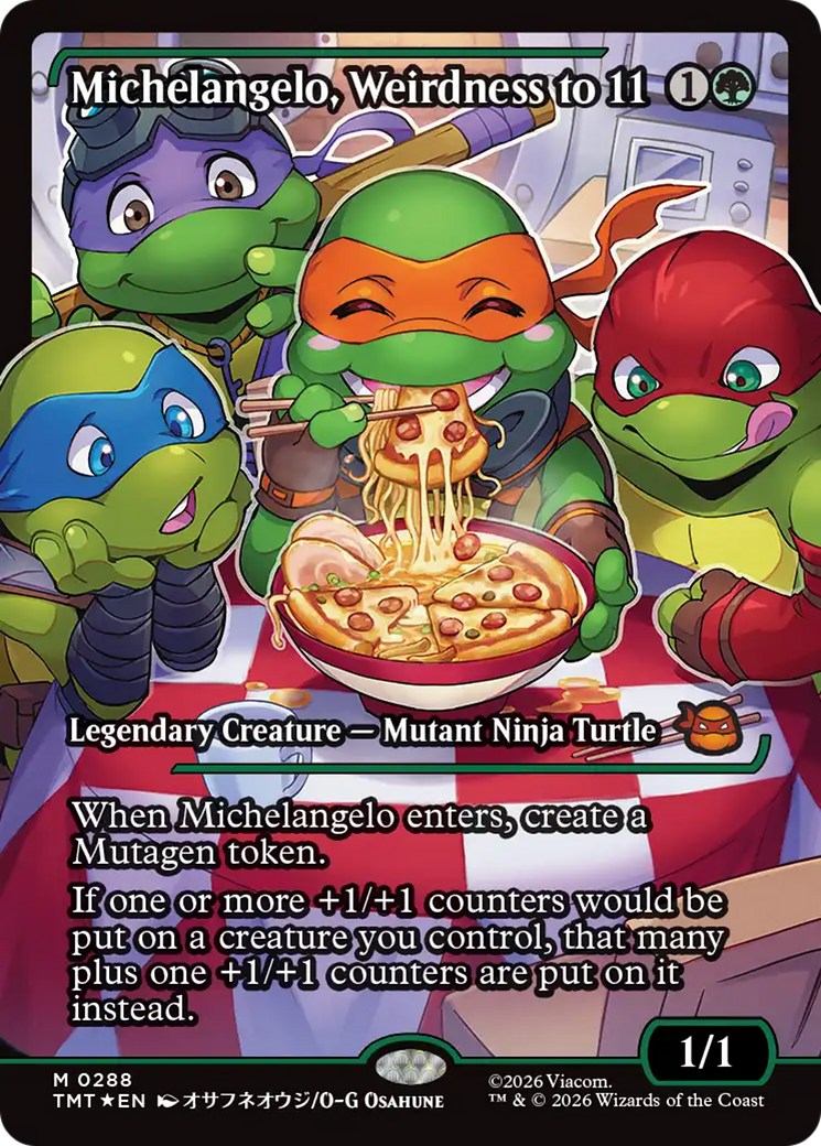 Michelangelo, Weirdness to 11 (Showcase) [Teenage Mutant Ninja Turtles] | Gate City Games LLC