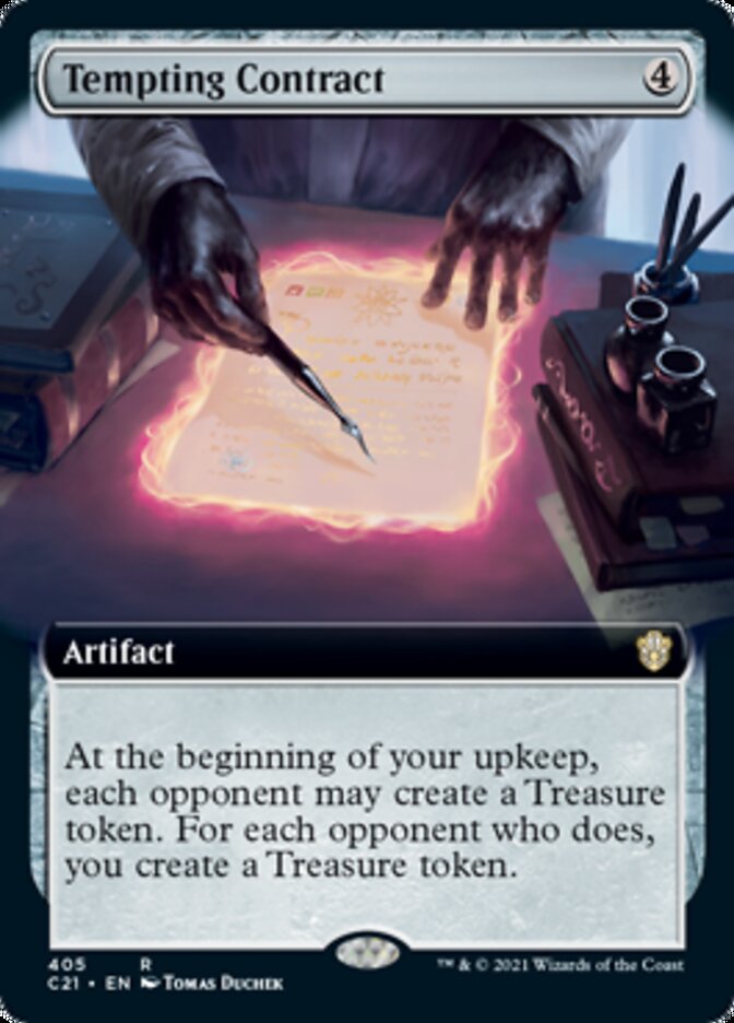 Tempting Contract (Extended Art) [Commander 2021] | Gate City Games LLC