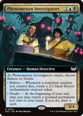 Phenomenon Investigators (Extended Art) [Duskmourn: House of Horror Commander] | Gate City Games LLC