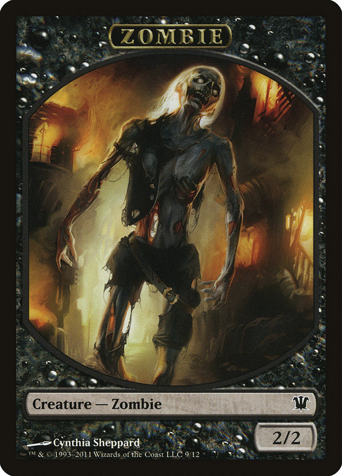 Zombie Token (9/12) [Innistrad Tokens] | Gate City Games LLC