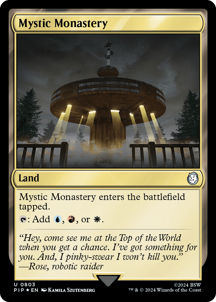 Mystic Monastery (Surge Foil) [Fallout] | Gate City Games LLC