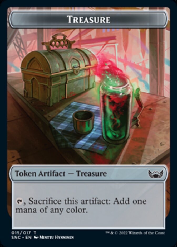 Treasure (015) // Citizen Double-Sided Token [Streets of New Capenna Tokens] | Gate City Games LLC