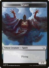 Monk // Spirit (14) Double-Sided Token [March of the Machine Tokens] | Gate City Games LLC