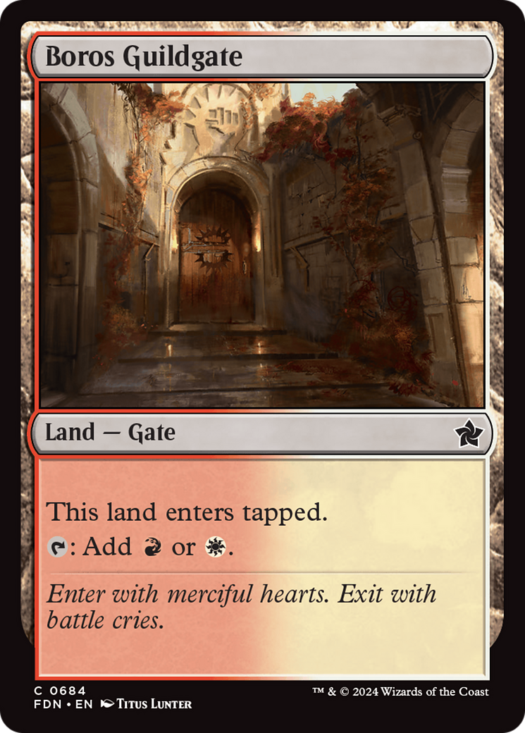 Boros Guildgate [Foundations] | Gate City Games LLC