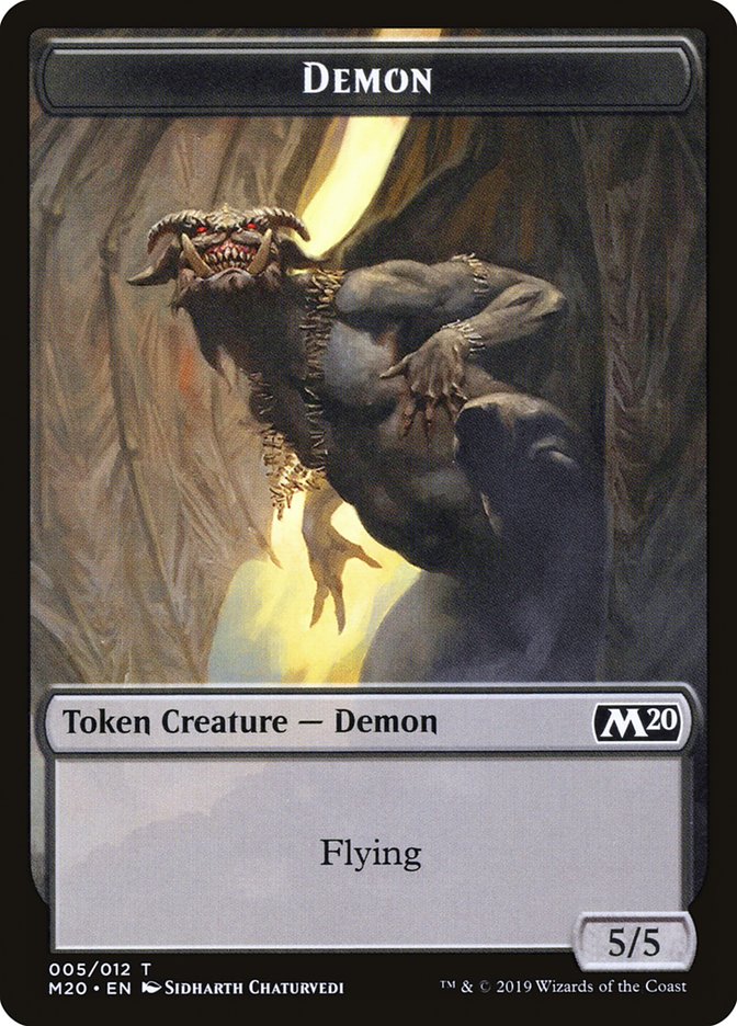 Demon Token [Core Set 2020 Tokens] | Gate City Games LLC