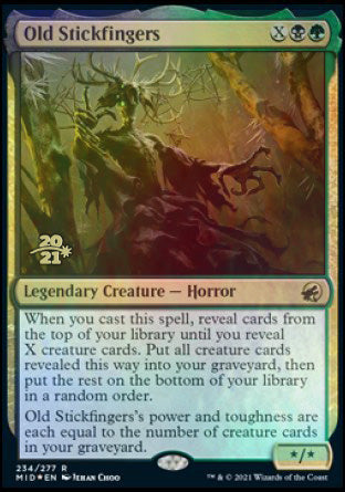 Old Stickfingers [Innistrad: Midnight Hunt Prerelease Promos] | Gate City Games LLC