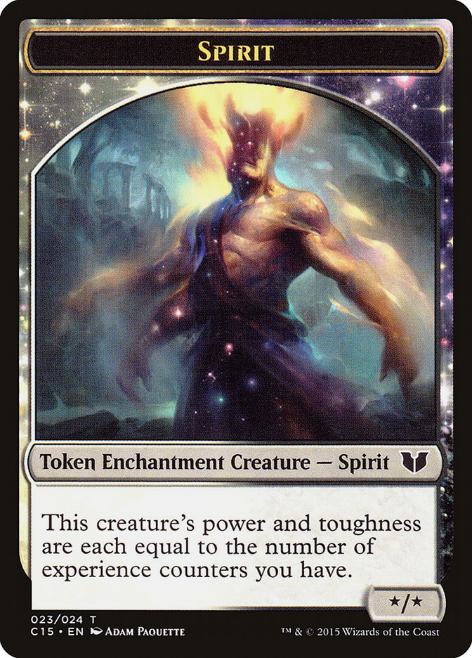 Spirit (023) // Cat Double-Sided Token [Commander 2015 Tokens] | Gate City Games LLC
