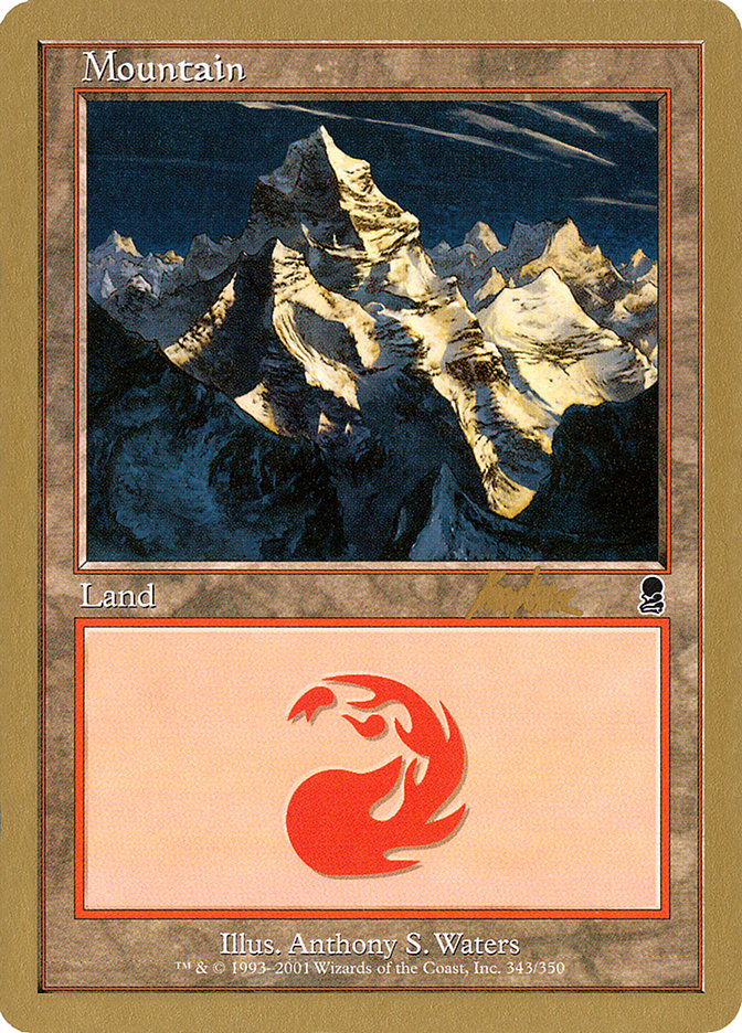 Mountain (bk343) (Brian Kibler) [World Championship Decks 2002] | Gate City Games LLC