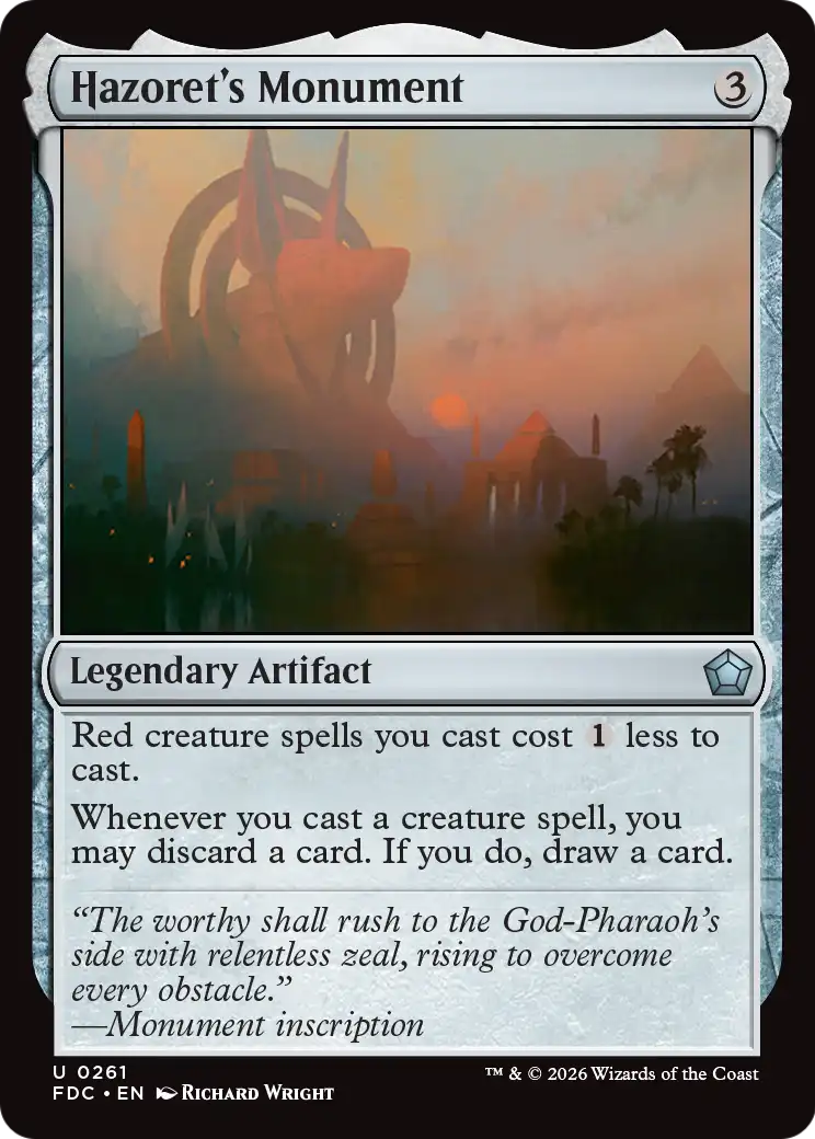 Hazoret's Monument [Foundations Commander] | Gate City Games LLC