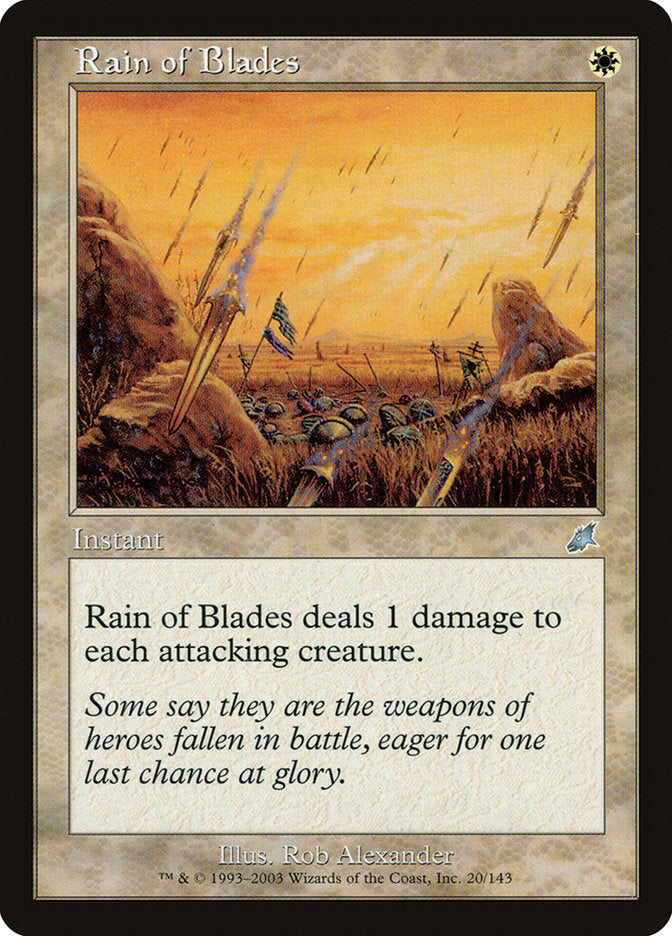 Rain of Blades [Scourge] | Gate City Games LLC