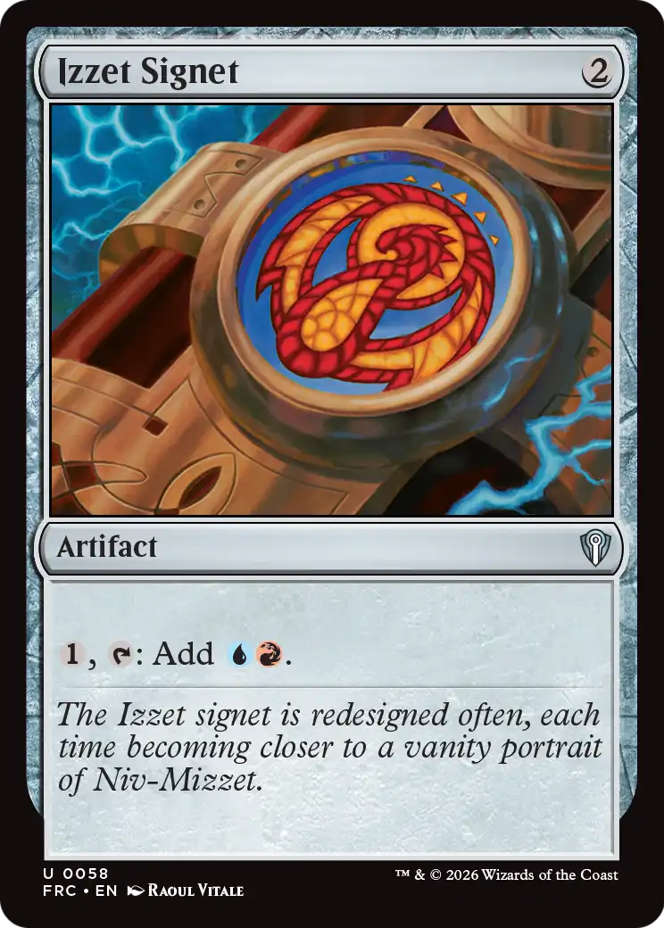 Izzet Signet [Reality Fracture Commander] | Gate City Games LLC
