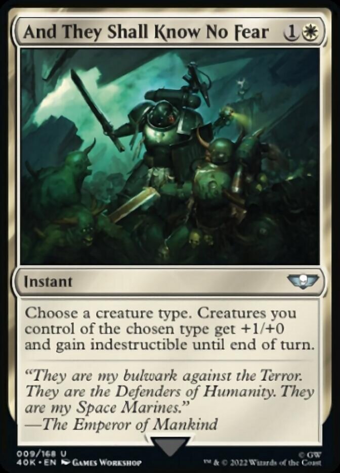 And They Shall Know No Fear (Surge Foil) [Warhammer 40,000] | Gate City Games LLC