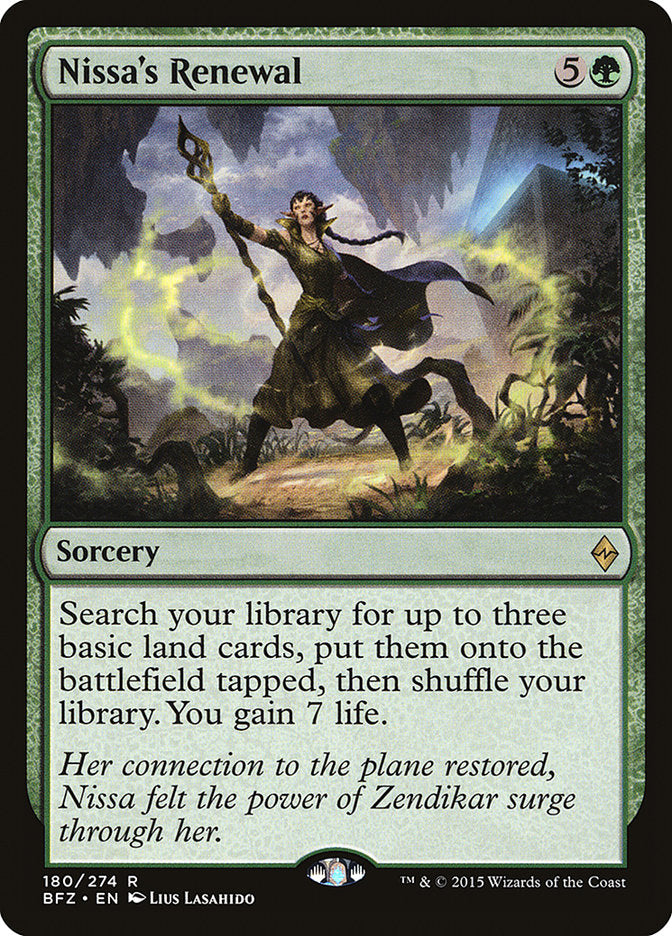 Nissa's Renewal [Battle for Zendikar] | Gate City Games LLC