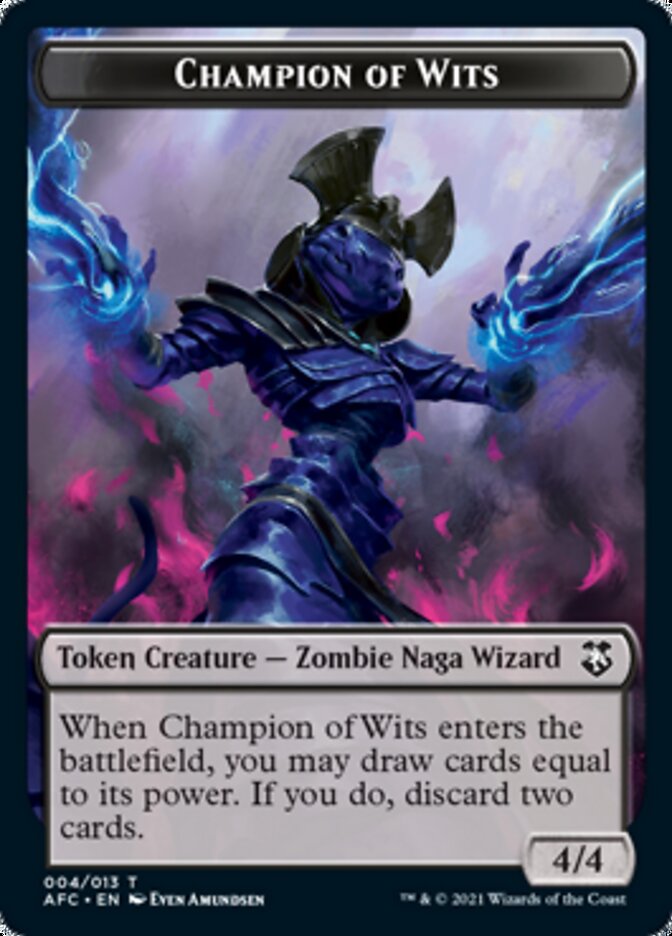Champion of Wits // Illusion Double-Sided Token [Dungeons & Dragons: Adventures in the Forgotten Realms Commander Tokens] | Gate City Games LLC