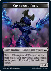 Champion of Wits // Illusion Double-Sided Token [Dungeons & Dragons: Adventures in the Forgotten Realms Commander Tokens] | Gate City Games LLC