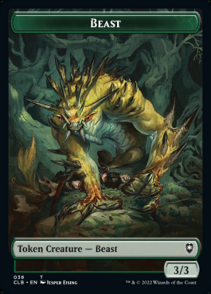 Satyr // Beast Double-Sided Token [Commander Legends: Battle for Baldur's Gate Tokens] | Gate City Games LLC