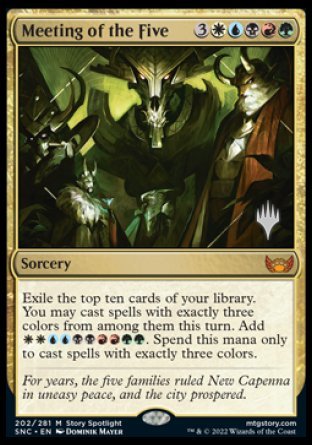 Meeting of the Five (Promo Pack) [Streets of New Capenna Promos] | Gate City Games LLC