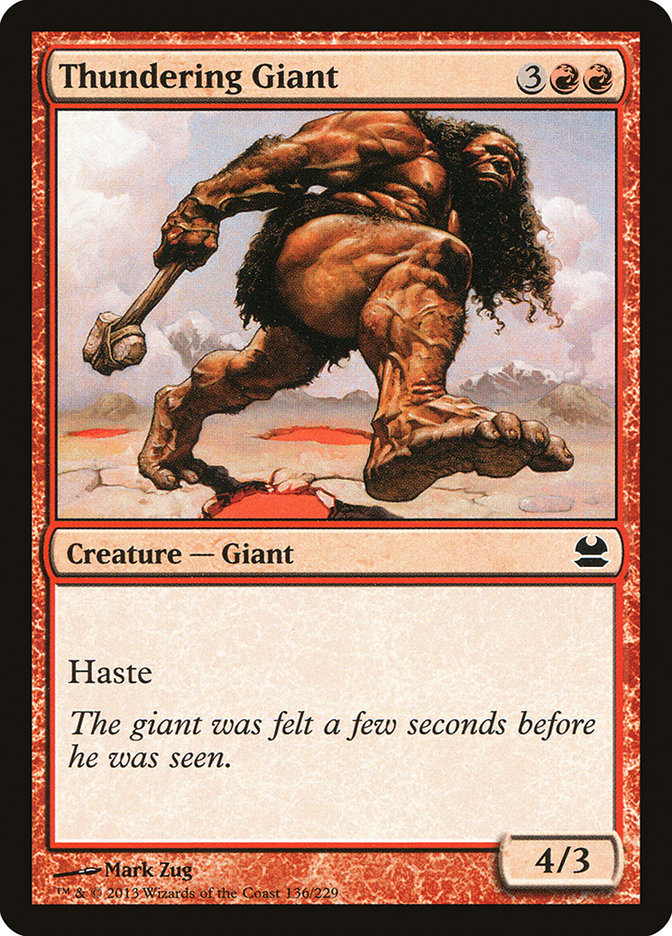 Thundering Giant [Modern Masters] | Gate City Games LLC