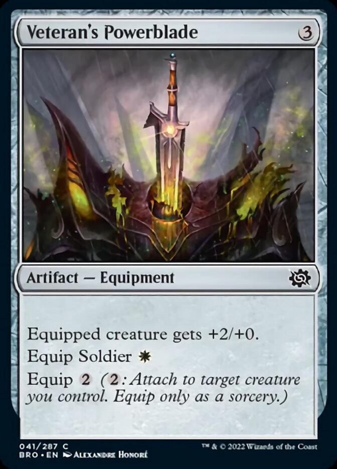 Veteran's Powerblade [The Brothers' War] | Gate City Games LLC
