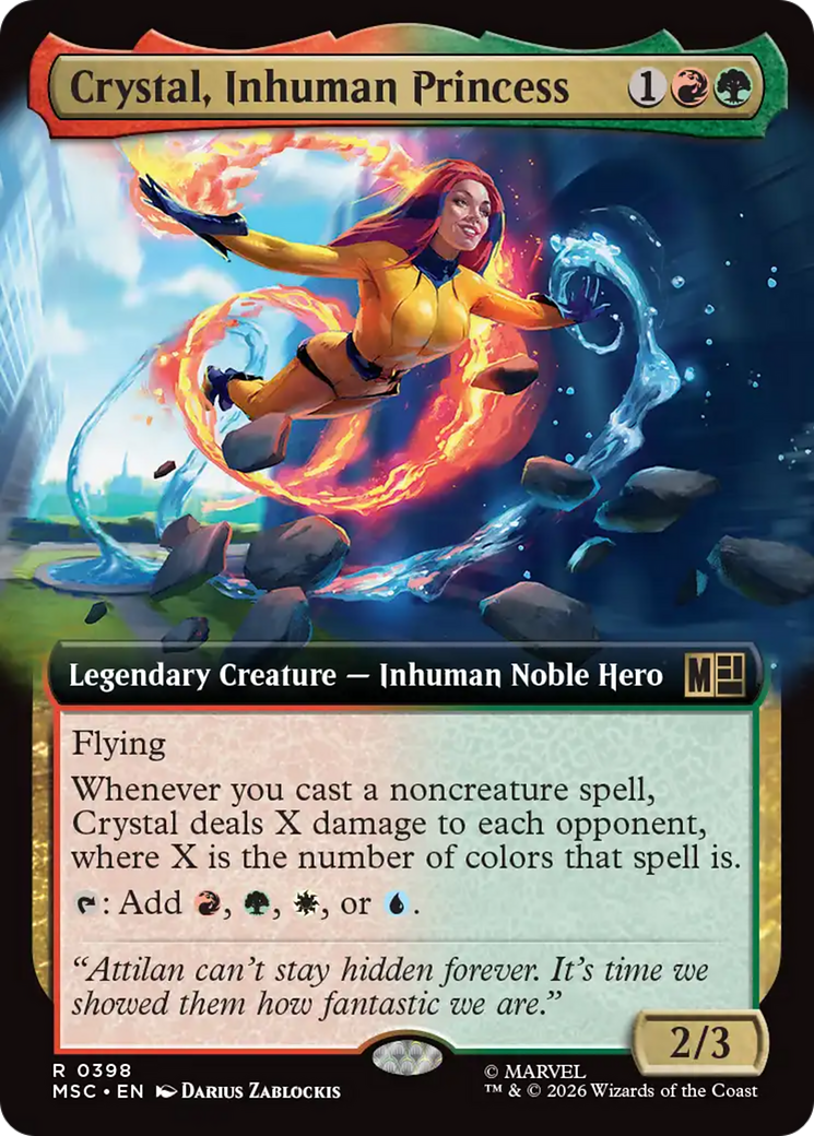 Crystal, Inhuman Princess (Extended Art) [Marvel Super Heroes Commander] | Gate City Games LLC